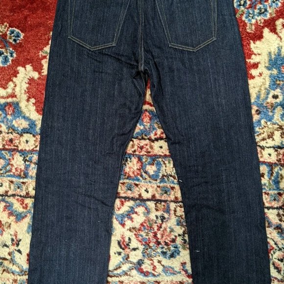 Left Field NYC Greaser Indigo Jeans Denim Tag Size 33 32 Selvedge - Picture 2 of 5